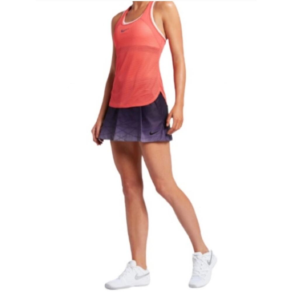 Nike  Dri-fit Women's Purple Pleated Front Mini Skort Size M